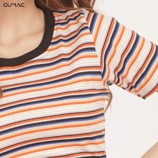 Áo sọc phối cổ đen ATA508 GUMAC