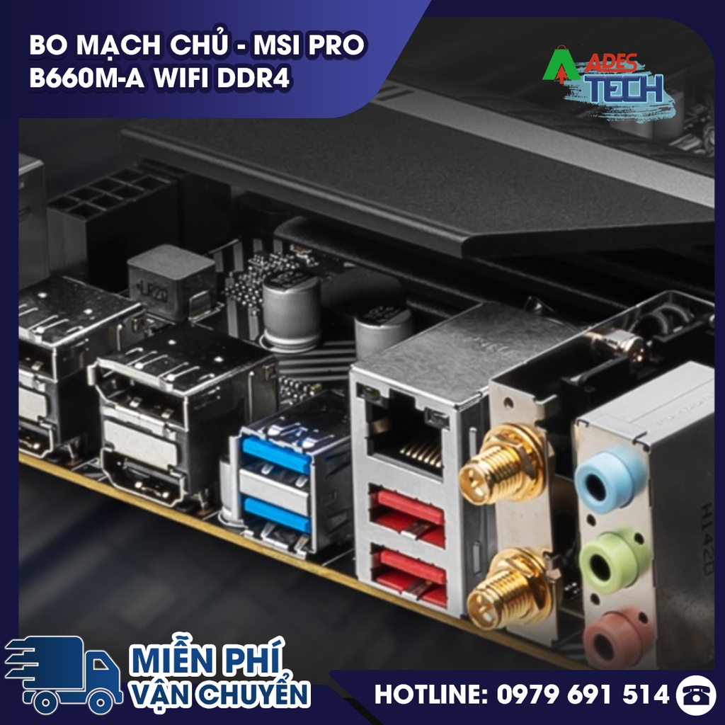 Bo mạch chủ MSI PRO B660MA WIFI DDR4 Bảo hành 36 tháng
