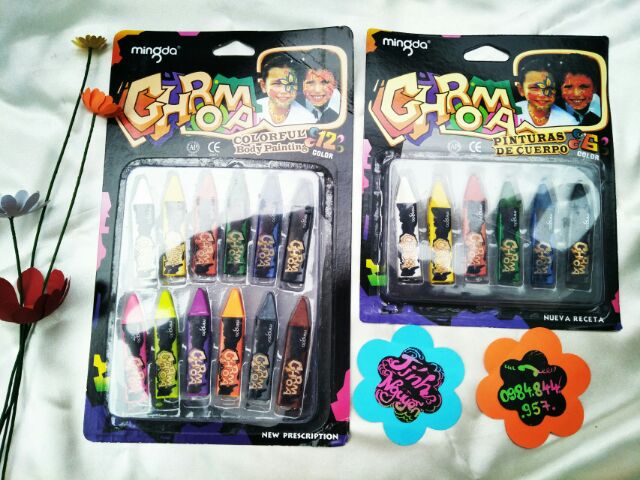 Bộ 12 màu vẽ da mặt