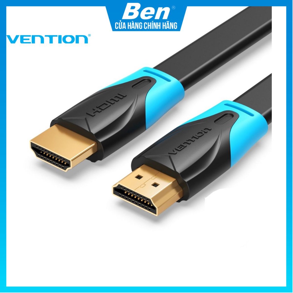 Cáp HDMI 2.0 VENTION Tốc Độ Cao Hỗ Trợ 3D 4K Loại Dẹt
