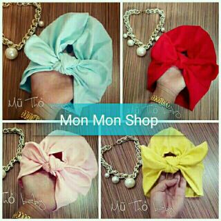 Mũ turban cho bé gái 3-18 tháng