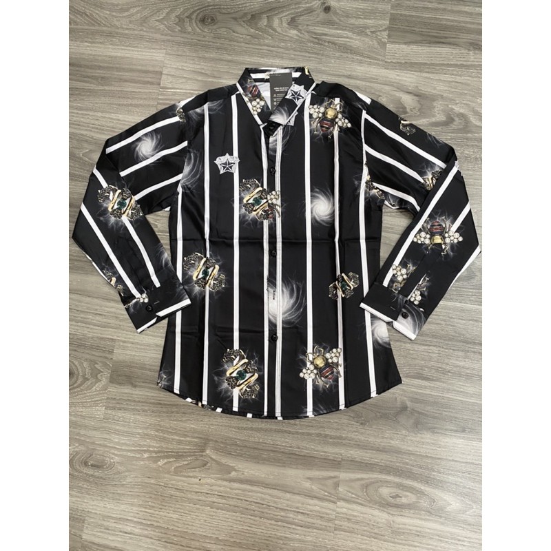 Áo sơ mi nam hoạ tiết