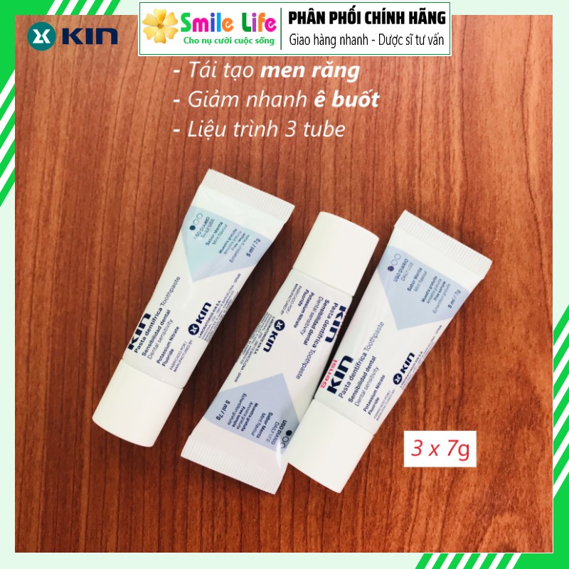 SMILE LIFE | [3 Tube] Đánh Răng Ê Buốt - SensiKIN ® 7g - Liệu Trình Hêt Ê Buốt Mãn Tính