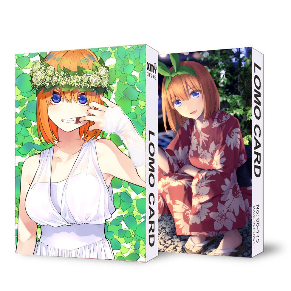 Ảnh lomo IN HÌNH nhân vật GOTOUBUN NO HANAYOME Nhà Có Năm Nàng Dâu anime chibi 30 tấm