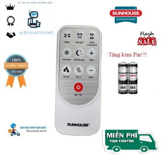Remote Điều khiển từ xa quạt điều hòa Sunhouse SHD7756, SHD7721 - Hàng chính hãng mới 100% Tặng kèm Pin