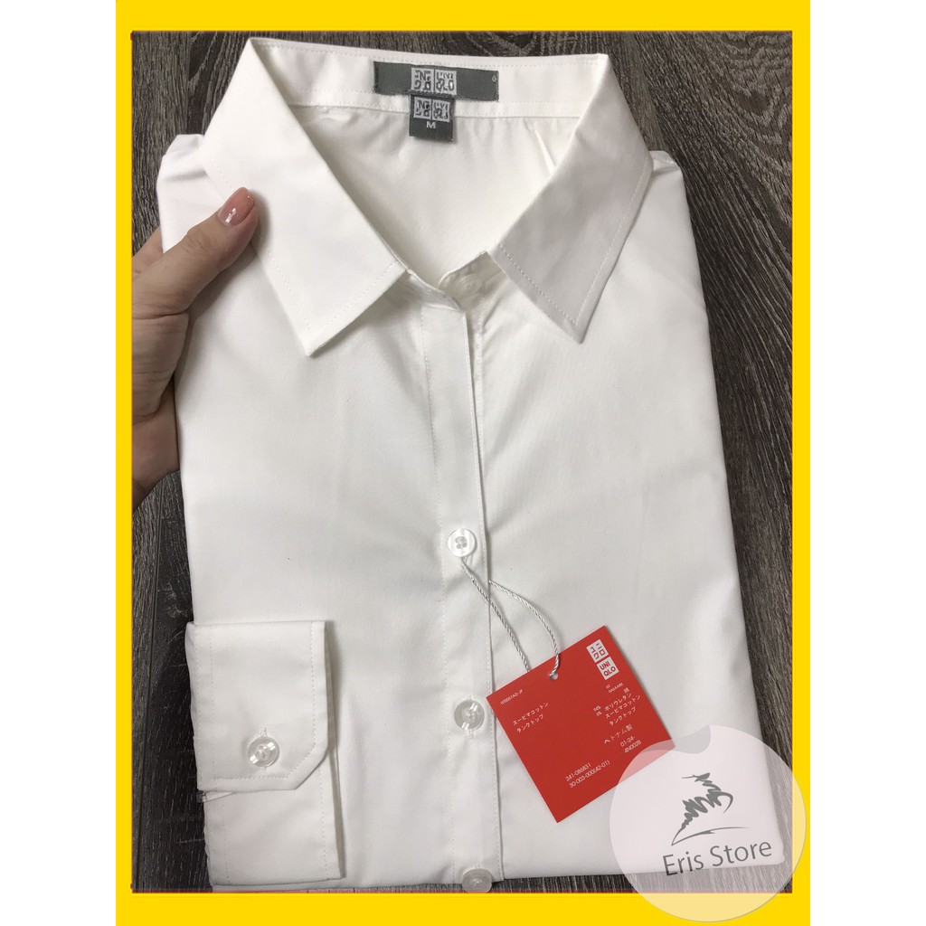 SƠ MI CAO CẤP- Áo sơ mi nữ trắng dài tay ERIS chất đẹp (ảnh thật) ER0033 | BigBuy360 - bigbuy360.vn