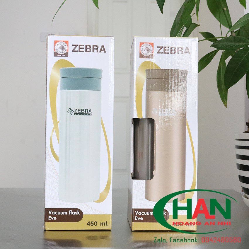 Bình Giữ Nhiệt Inox 304 Zebra (450ml) Thái Lan