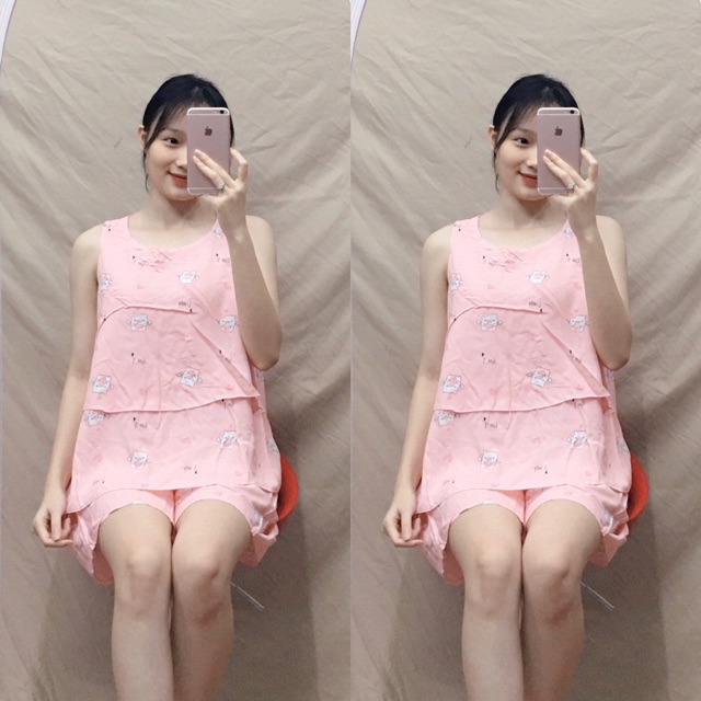 Bộ bầu mặc nhà chất mát