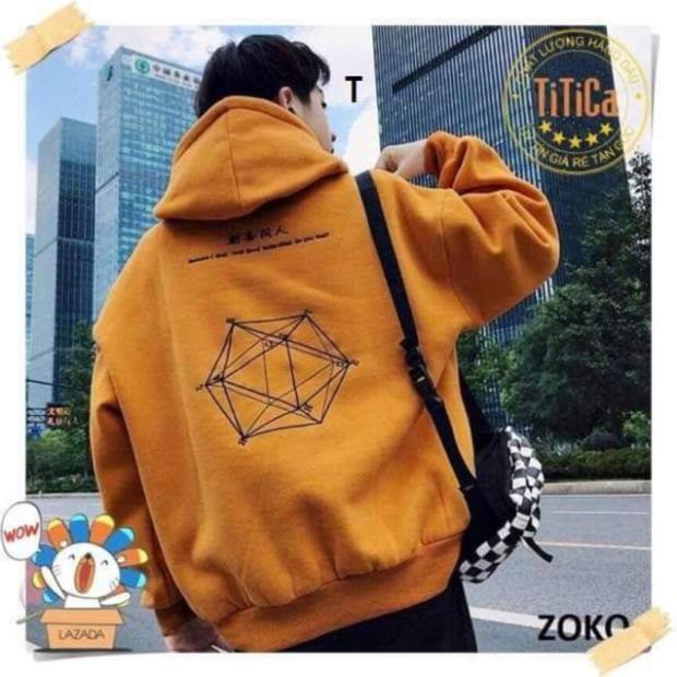 CHUYÊN SỈ Áo Hoodie hình học nỉ bông TTK433 MK | BigBuy360 - bigbuy360.vn