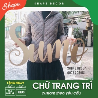 Chữ tên em bé dán tường trang trí phòng bé trang trí tiệc [ nhận đặt theo yêu cầu ]
