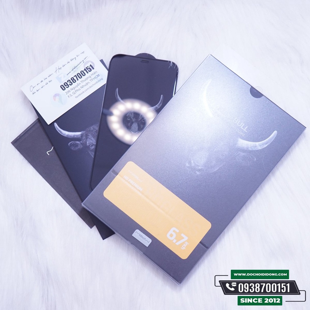 Dán cường lực iPhone 7 8 Plus X Xs XS Max 11 Pro Max MIPOW KING BULL 3D