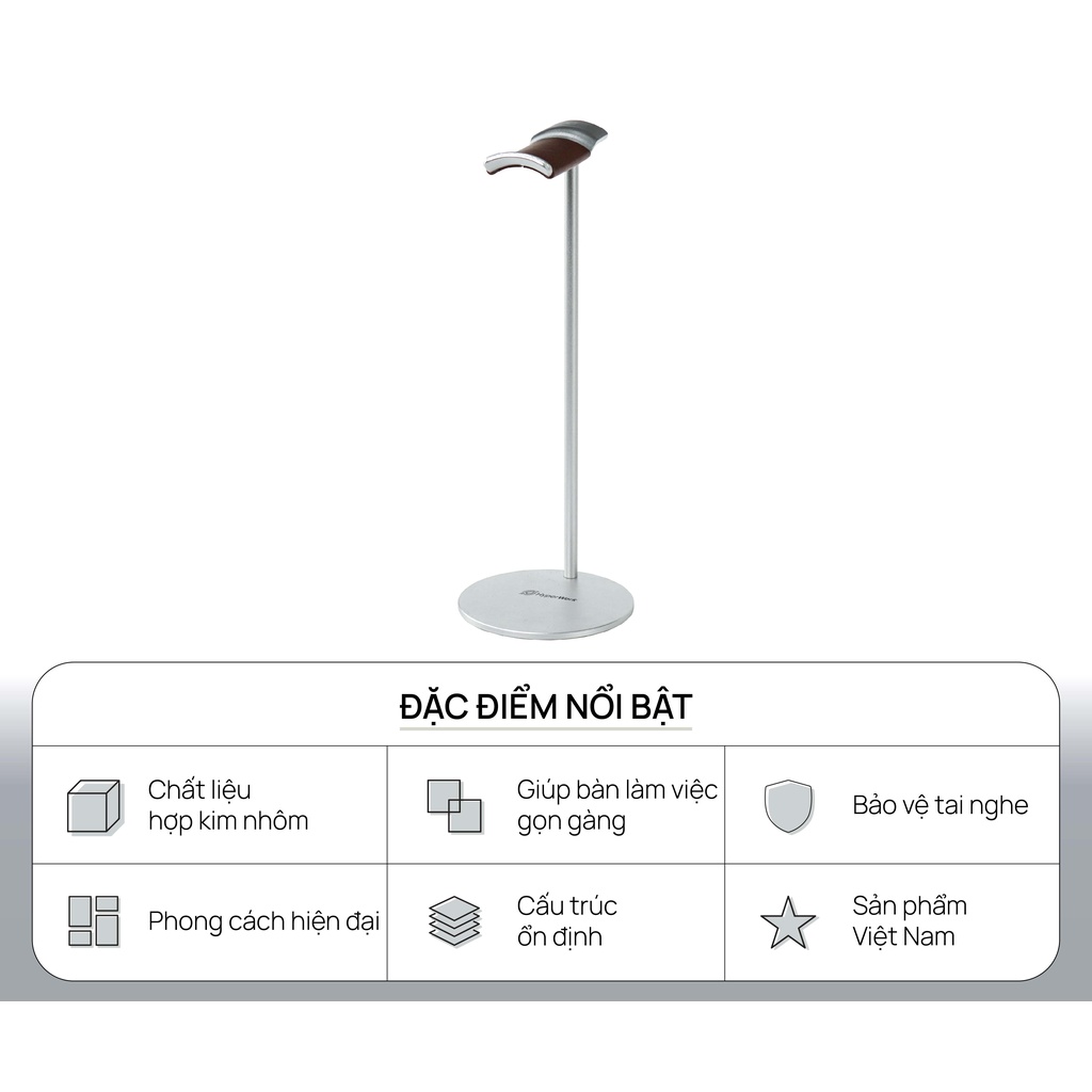 Giá đỡ tai nghe nhôm HyperWork Chromatic