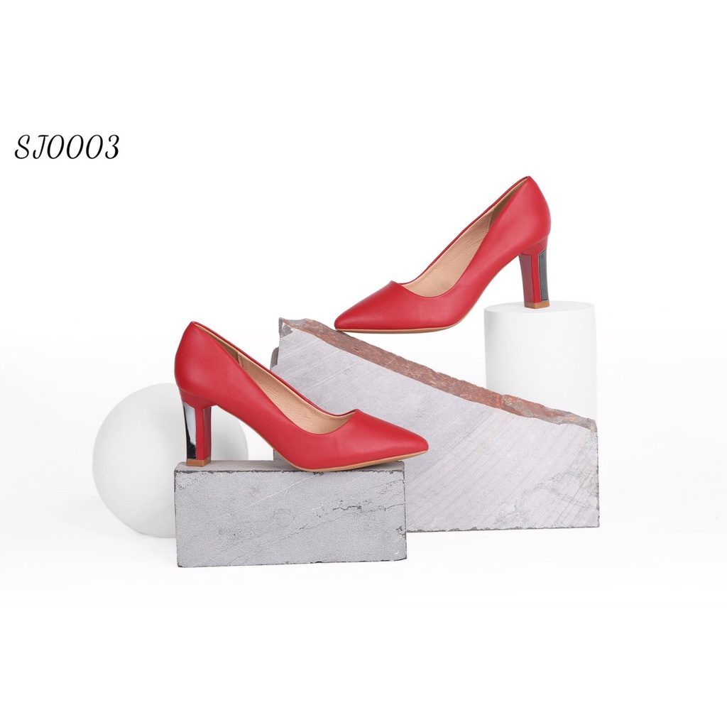 Giày công sở nữ SJ003, êm và bền, cao 7cm, cỡ 35-39 (4 màu)[hàng chính hãng]