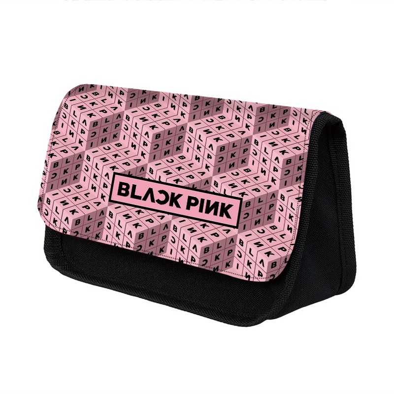 Túi Đựng Bút Bằng polyester Hai Lớp Hình Tam Giác Phong Cách Blackpink Hàn Quốc Cỡ Lớn GP1 PG1