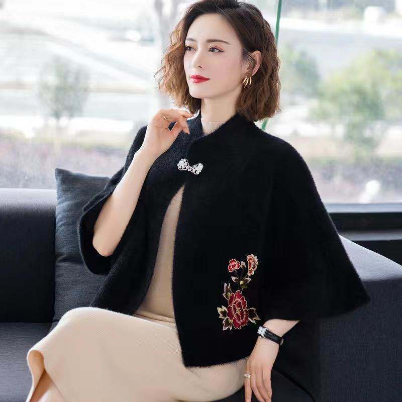 Áo khoác cardigan dáng ngắn thêu họa tiết thời trang xuân thu
 | BigBuy360 - bigbuy360.vn