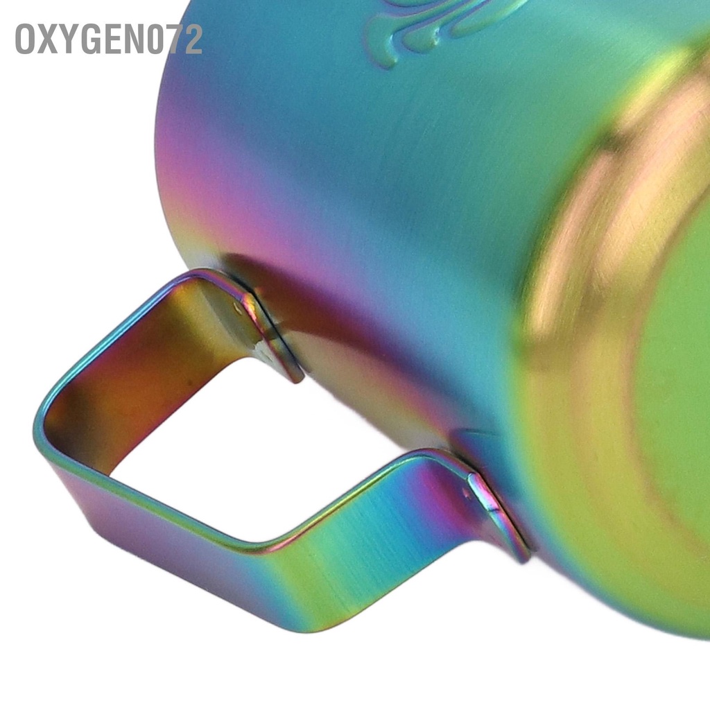 Oxygen072 Bình trữ đông sữa 380ml Thực phẩm cấp độ bằng thép không gỉ Eagle Vòi đa chức năng Cốc làm lạnh cho Latte kem