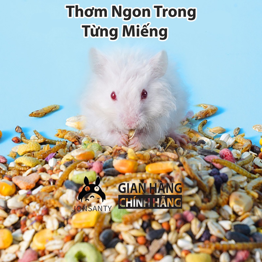 Đồ ăn chuột hamster hãng JONSANTY ngũ cốc hải sản hàm lượng dinh dưỡng cao thức ăn vỗ béo cho các dòng hamster CST113