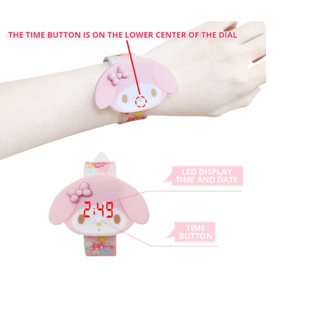 Đồng Hồ Trẻ Em Cao Cấp LEDHOATHINH Hình Hello Kitty Độc Lạ Xem giờ Chỉ 1 Cái Chạm Nhẹ Cho Bé Gái _ Shop Chuyên Sỉ