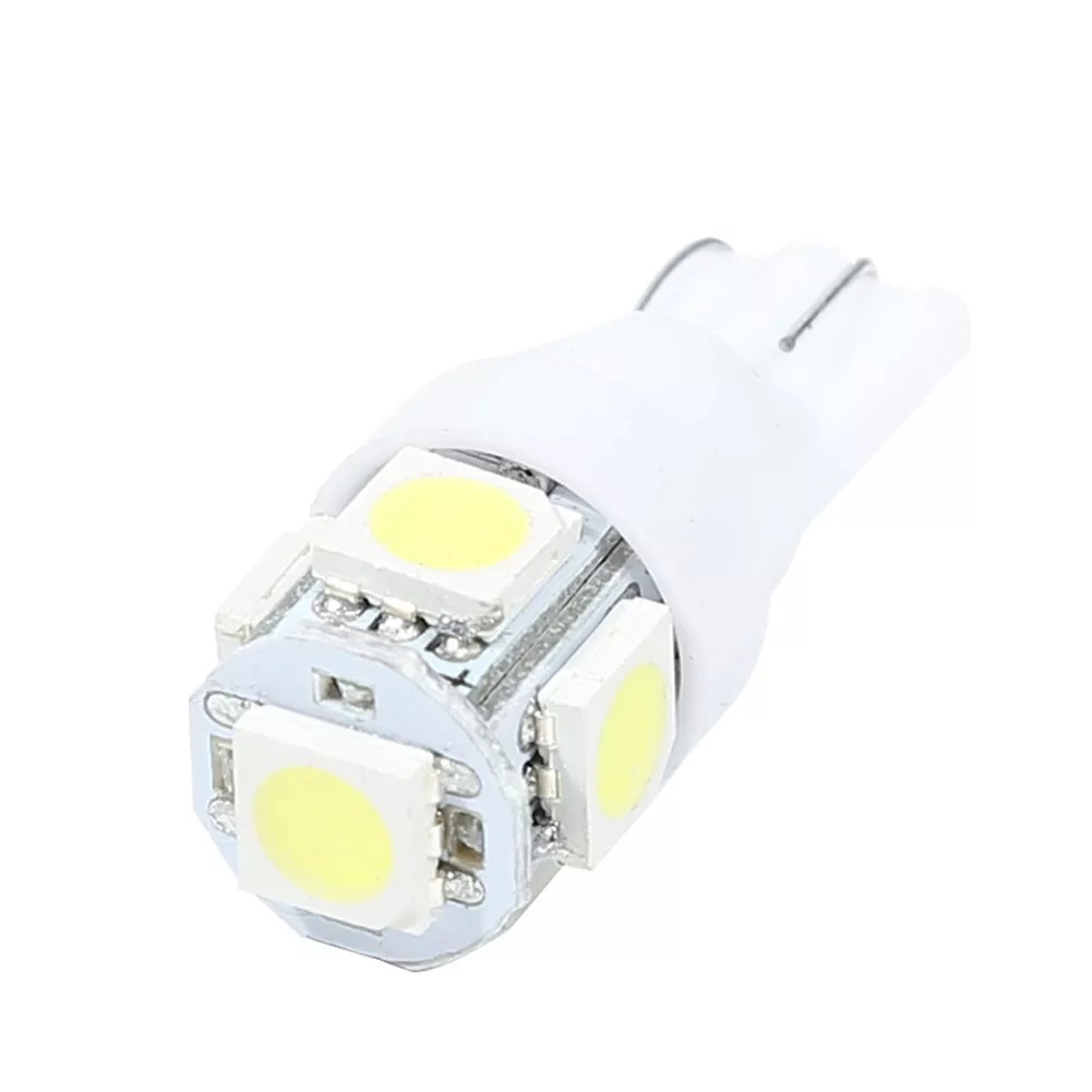 VODOOL 1 Cặp Bóng Đèn LED T10 W5W 5SMD Đèn Vòm Nội Thất Chỉ Báo Chiều Rộng Ô Tô 5050 Đèn Đọc Biển Số 12V Phụ Kiện X-OTLZ