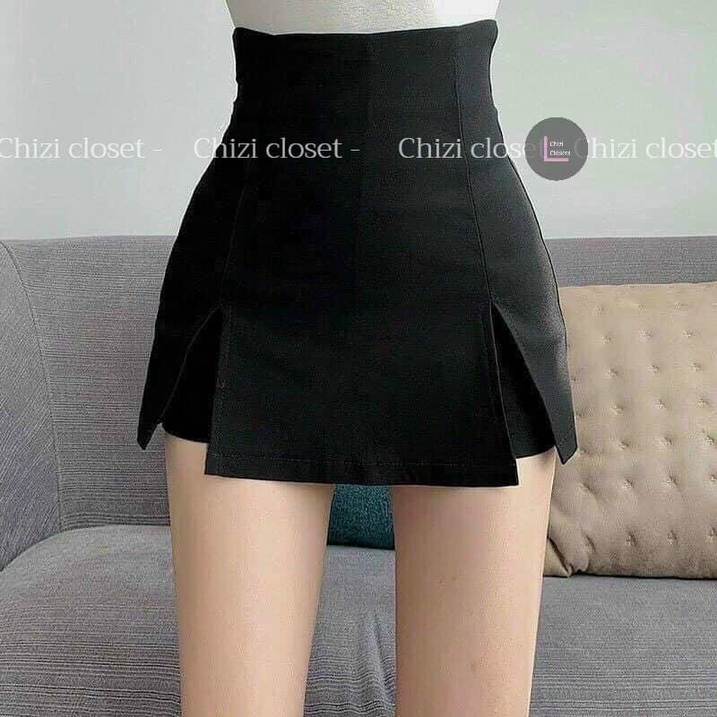 CHÂN VÁY DÁNG CHỮ A XẺ TÀ Chizi Shop