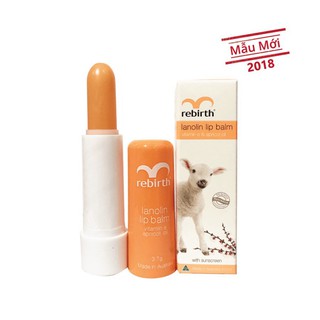 Sale3 son dưỡng nhau thai cừu rebirth lanolin lip balm - úc sale3