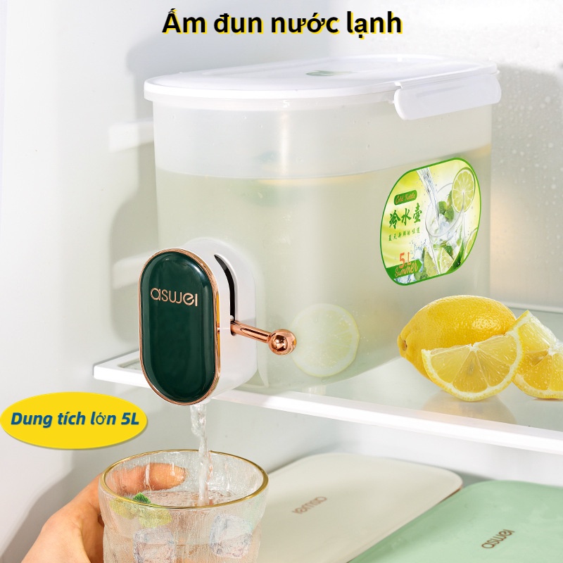 Bình nhựa có vòi bình nước 5 lít Chai nước nhựa có vòi bình nước 5 lít có vòi bình đựng nước 5L