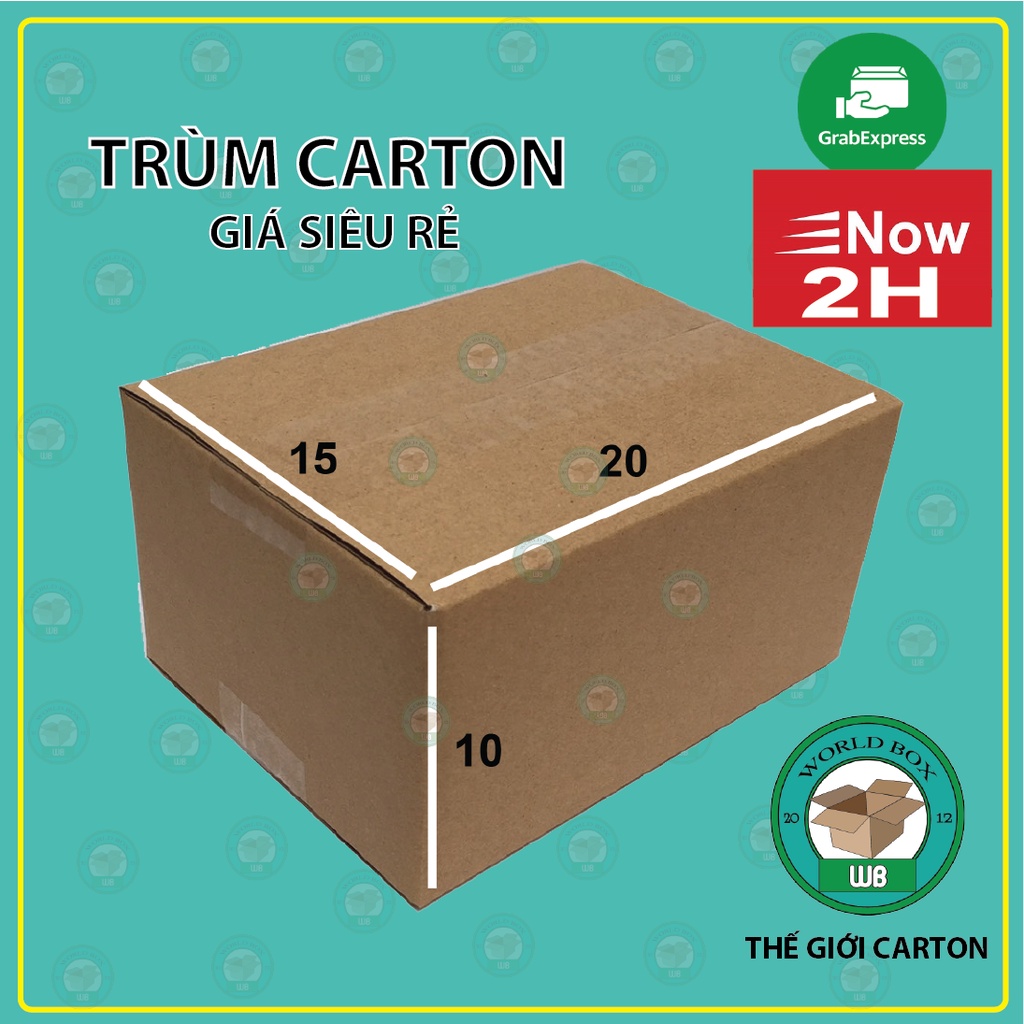Thùng hộp carton 20x15x10 bộ 20