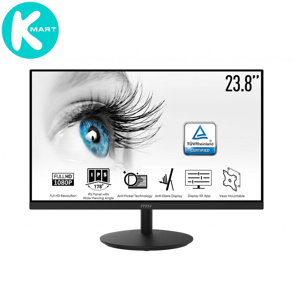 Màn Hình MSI PRO MP242 23.8"/FHD/IPS/75Hz/5ms/Loa 2x2W Hàng Chính Hãng