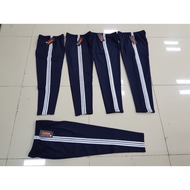 Quần thể dục, thể thao 3 sọc vải chéo dày dặn