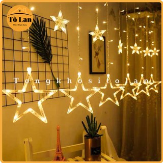 Đèn nháy ngôi sao - Đèn nháy trang trí hình ngôi sao - Đèn sao 5M 12 bóng led