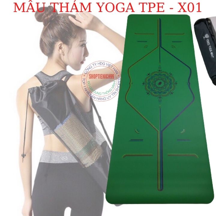 Thảm Tập YOGA, Thảm Tập GYM  TPE Cao Su Non Cao Cấp Nhiều Màu Sắc Nhập Khẩu giá Rẻ Chống Trơn Trượt Và An Toàn Cao.