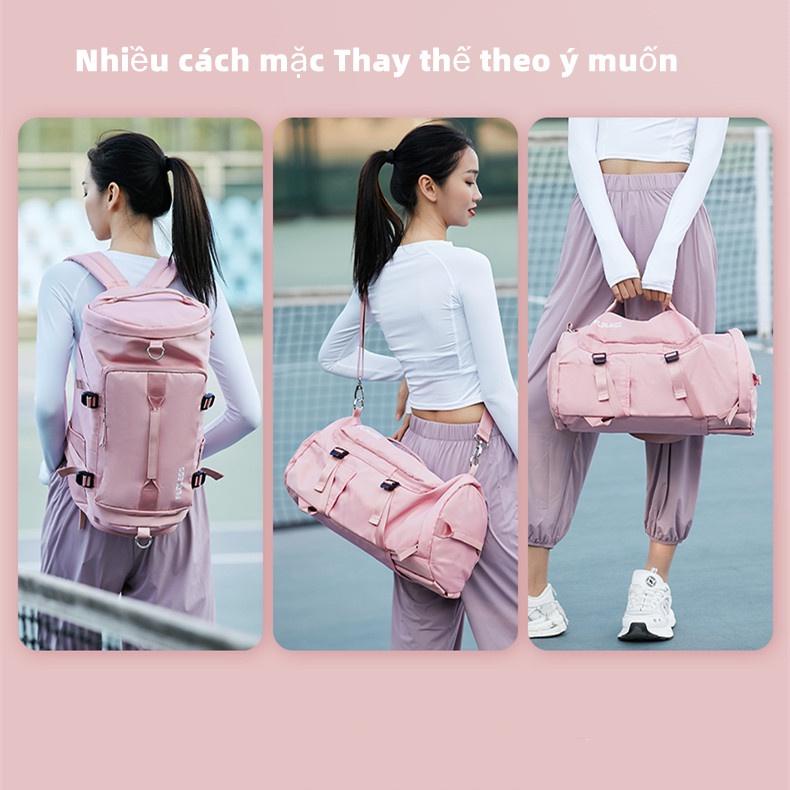 [Giá sốc]  Balo du lịch nữ LVQUE túi du lịch nam đi phượt size lớn có ngăn để giày, vải dù chống nướ