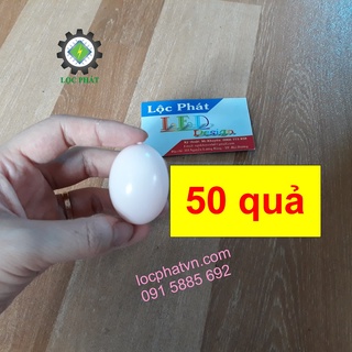 50 Trứng bồ câu giả bằng nhựa, trứng nước mới, bền, không rỉ nước, chim bồ câu Pháp thích ấp, shop Lộc Phát 50TN-H