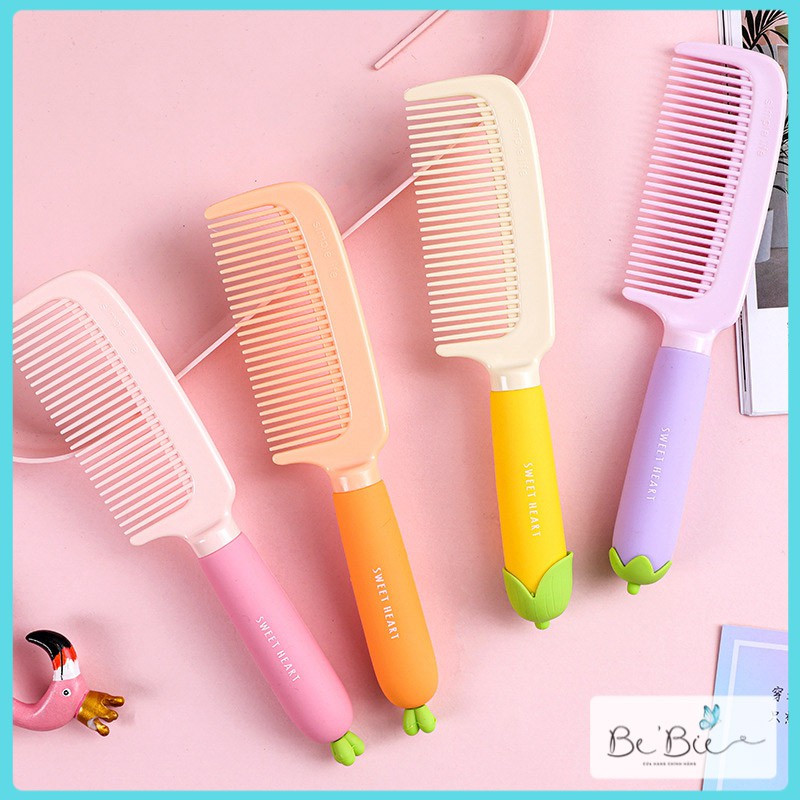 Lược chải tóc hình rau củ xinh xắn (size M dài) BeBie - BP207