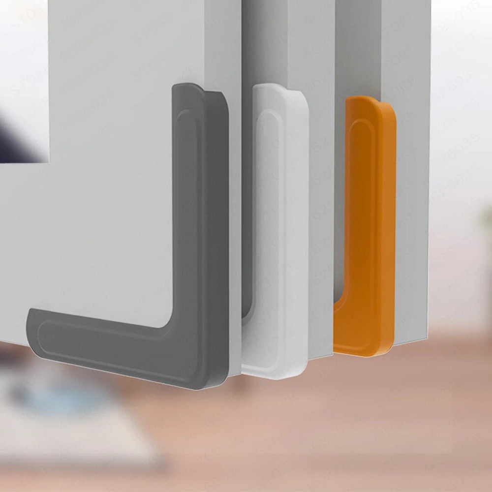 Set 4 miếng bọc cạnh cửa sổ bằng nhôm viền silicon mềm bảo vệ an toàn cho bé