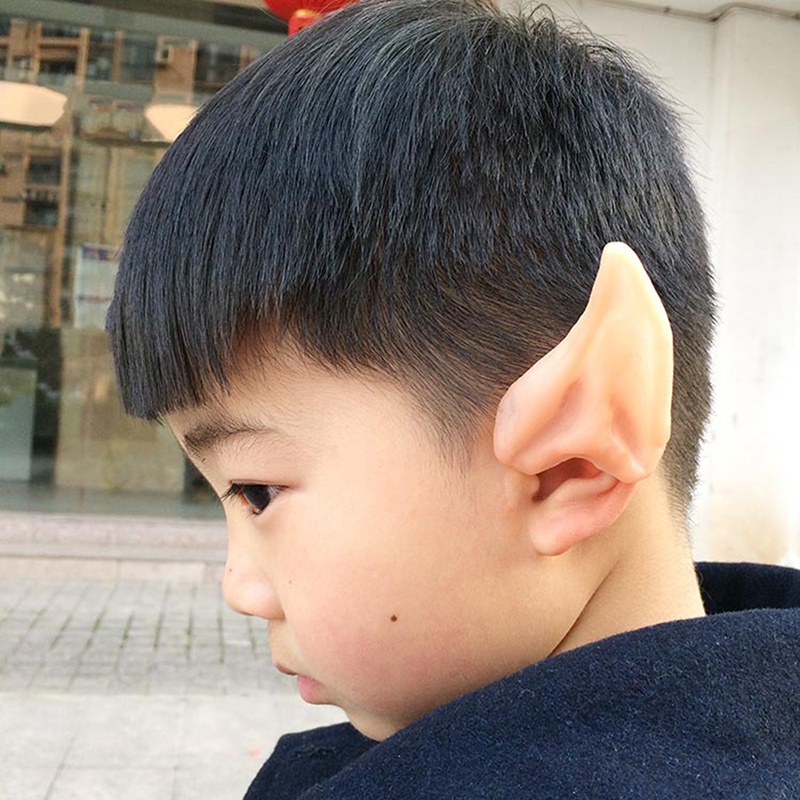 Bông Tai Elf Bằng Latex Mềm Mại Hóa Trang Tiệc Halloween