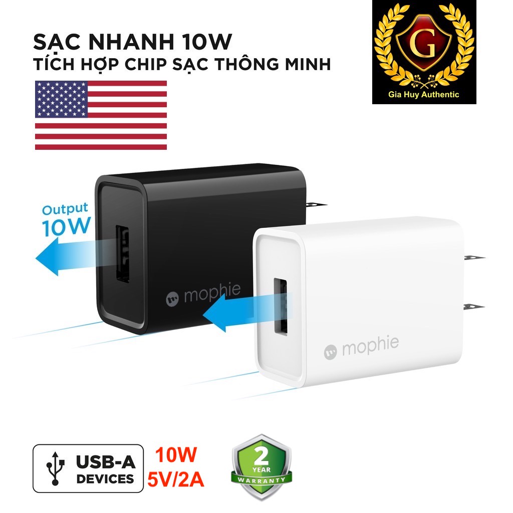 Củ sạc MOPHIE 409905052 01 USB-A 10W