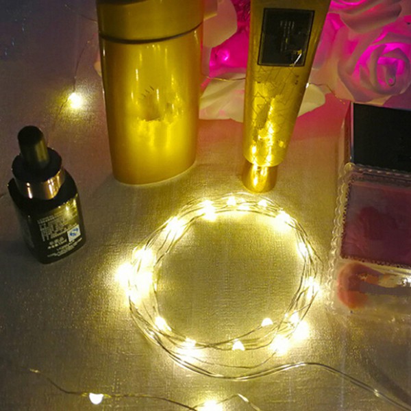 Dây đèn LED 10 bóng 1m sử dụng năng lượng mặt trời