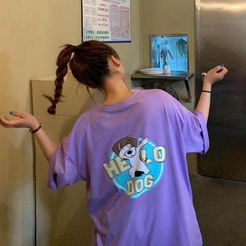 Áo Thun tay lỡ Unisex HELLO DOG