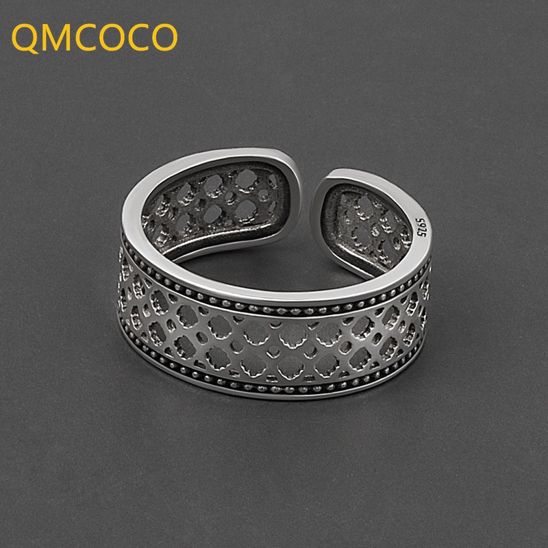 Nhẫn Hở Mạ Bạc Phong Cách Cổ Điển Thời Trang Sáng Tạo Có Thể Điều Chỉnh