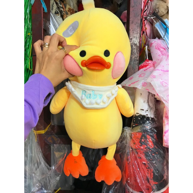 VỊT MÁ HỒNG Baby 40cm,Chất Miniso Mềm Nhũng Cao Cấp