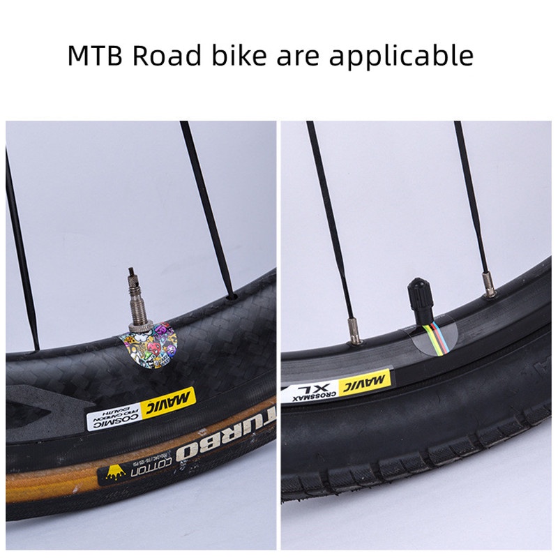 1 Bộ Sticker Dán Van Bánh Xe Đạp Leo Núi Trang Trí R010