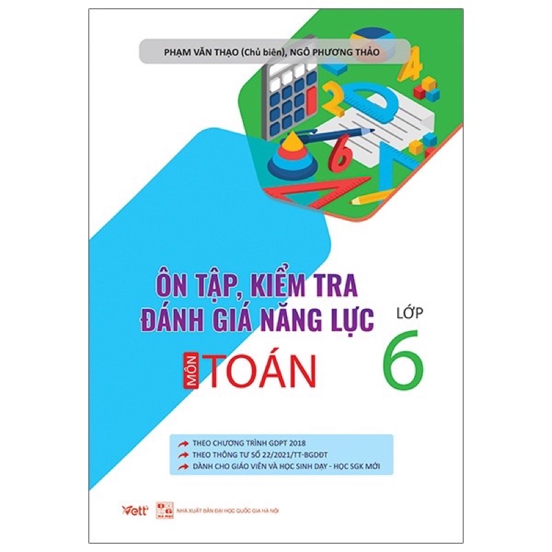 Sách - Ôn Tập, Kiểm Tra Đánh Giá Năng Lực Môn Toán Lớp 6