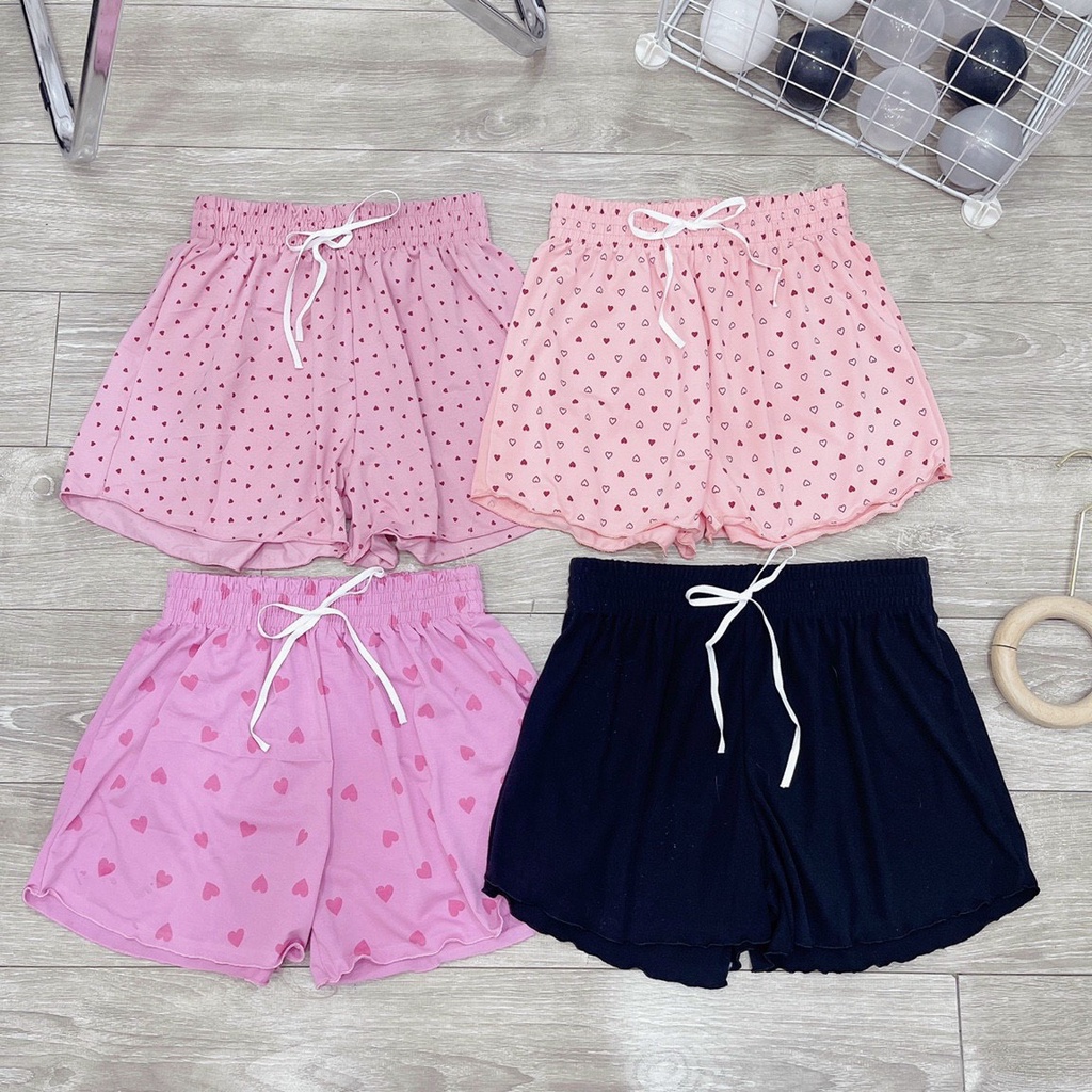 Quần đùi cotton cực xinh hình họa tiết họa hình
