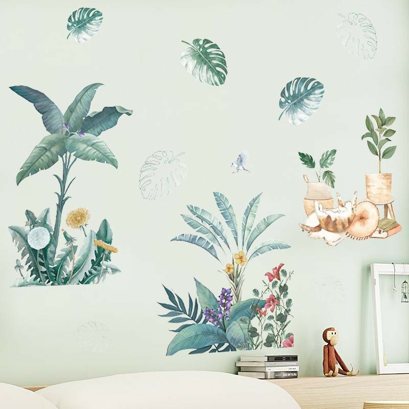 Decal dán tường trang trí mèo