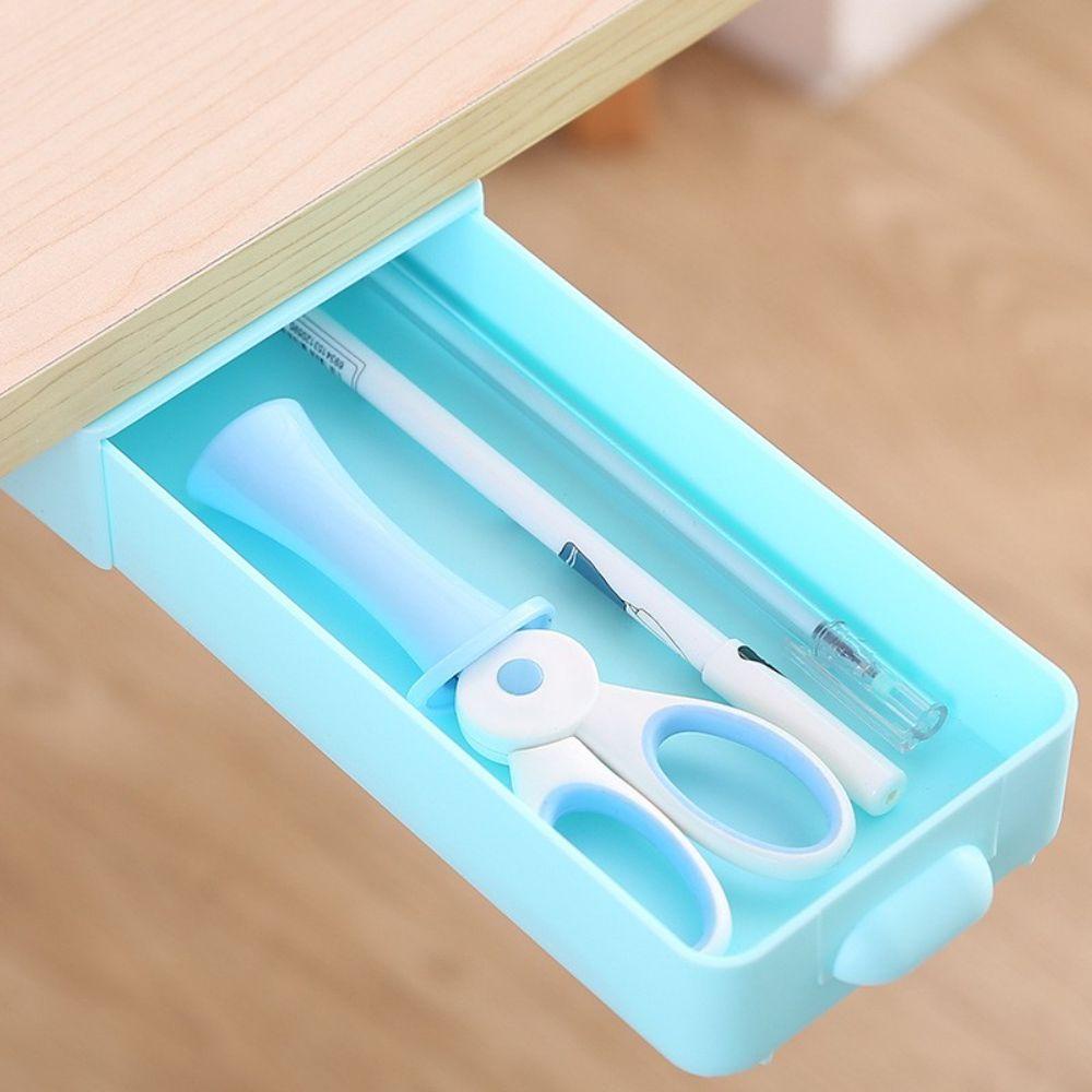 Hộp Đựng Bút Gắn Bàn Đơn Giản Tiết Kiệm Không Gian Không Cần Đục Lỗ Tiện Dụng