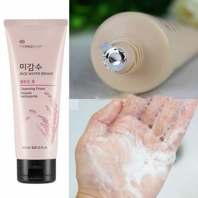 Sữa Rửa Mặt Làm Sáng Da THEFACESHOP RICE WATER BRIGHT CLEANSING FOAM 100ml