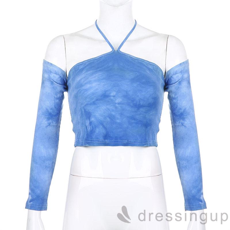 Áo Croptop Nữ Tay Dài Buộc Dây Thời Trang | BigBuy360 - bigbuy360.vn