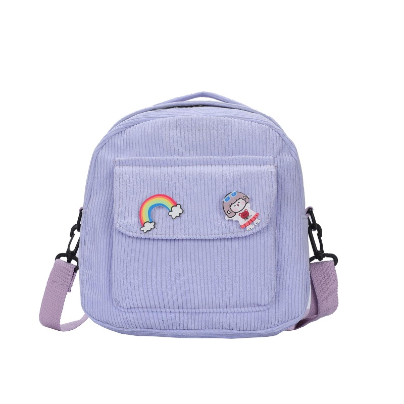 Youyo Ba Lô Đeo Vai Nhỏ Vải Nhung Kẻ Có Thể Chuyển Đổi Được Cho Nữ