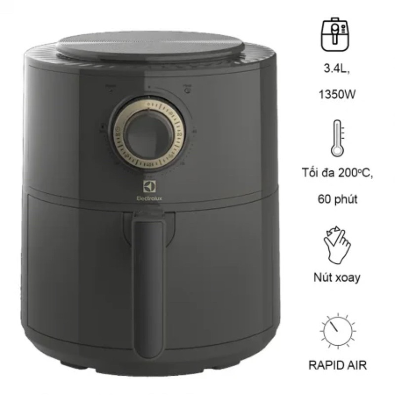 Nồi chiên không dầu Electrolux E6AF1-220K 3 lít